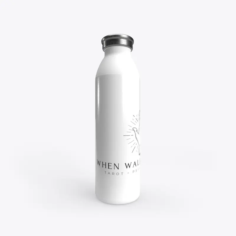 White Tumbler- Black Logo