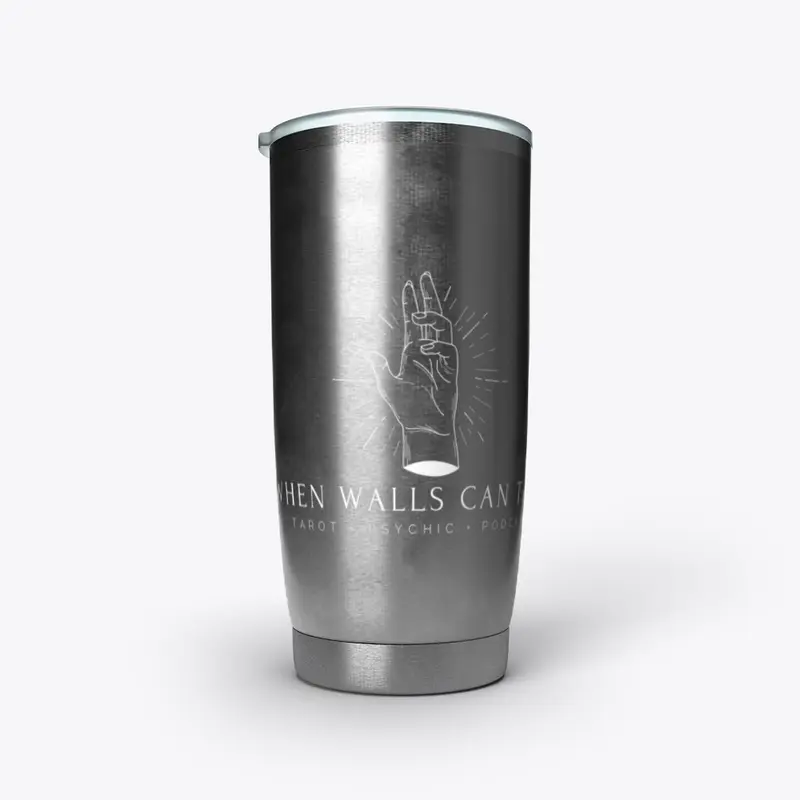 Stainless Tumbler- White Logo